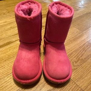 Girls Hot Pink Uggs size 9